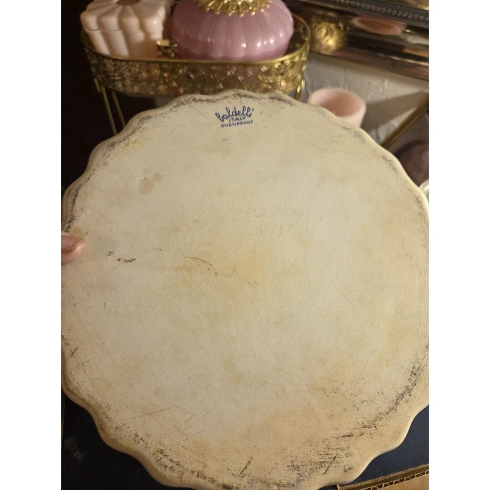 vintage Baldelli Italy scalloped quiche pan